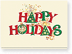 678CX - Holiday Fanfare Happy Holidays Card
