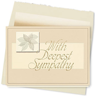 Design #100AY Peaceful Sympathy Card