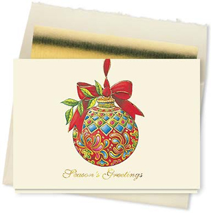 Design #658CX - Satin Jewel Christmas Card