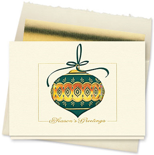 Design #127CX - Season's Greetings Jewel Holiday Card