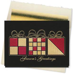 Design #856CX - Elegant Wrappings Seasons Greetings Card