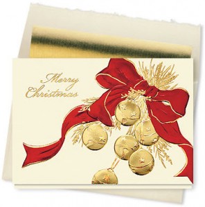 Design #688CX - Merry Christmas Sleigh Bells Card