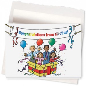 Design 644AR - Congratulations Banner Greeting Card