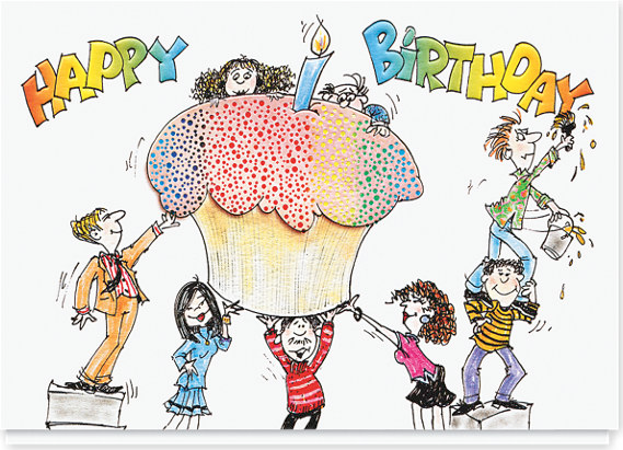 Cupcake Surprise Birthday Card