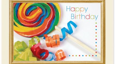 Lollipop Birthday Card
