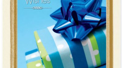 Royal Blue Birthday Card