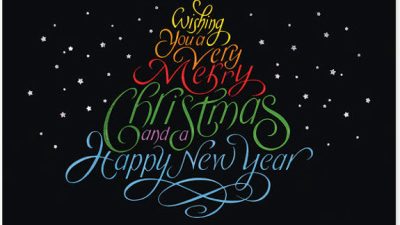 Starry Christmas Wishes Card