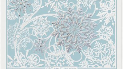 Snowflake Fantasy Christmas Card