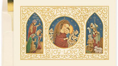 Peace Joy Love Christmas Card