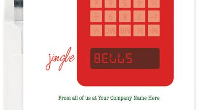 Jingle Bells Christmas Card