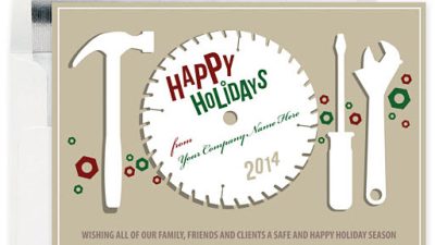 Circular Greetings Holiday Card