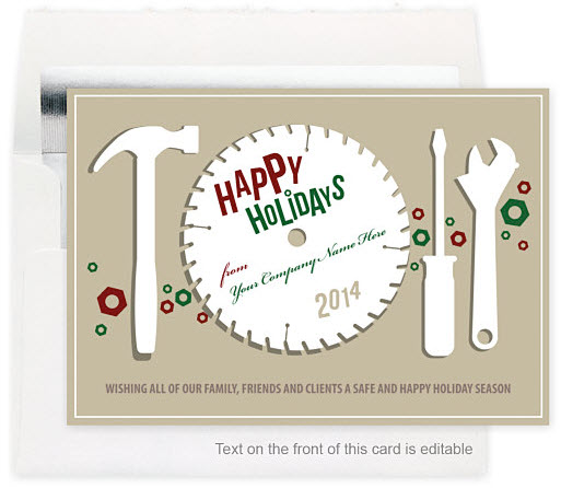 Circular Greetings Holiday Card