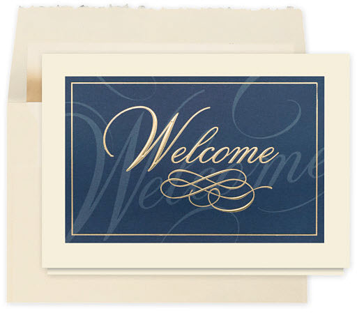 Classically Elegant Welcome Card