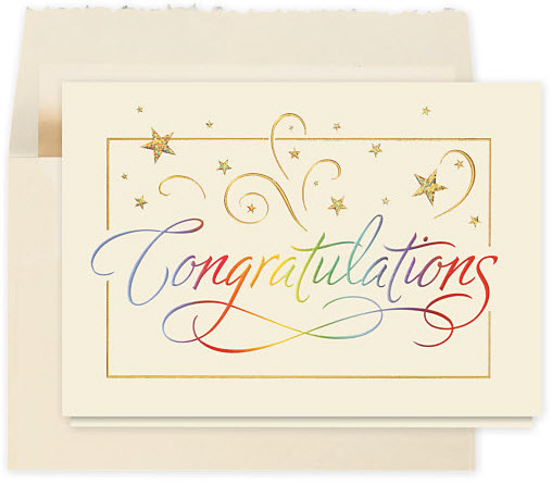 Rainbow Congratulations Card