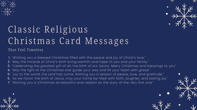 Classic Religious Christmas Card Messages That Feel Timeless