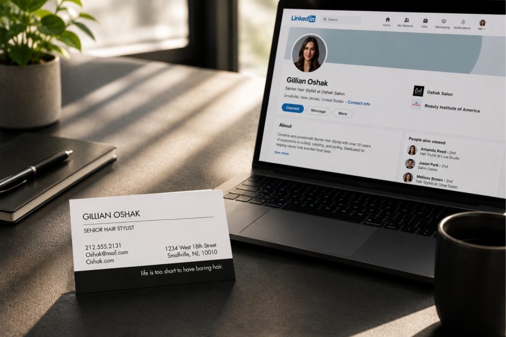 What to Include in a LinkedIn Profile vs. a Business Card