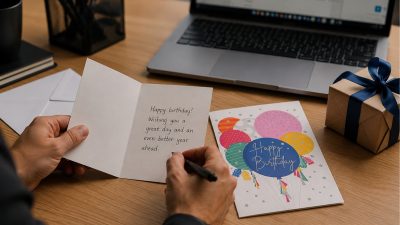 What to Write in a Coworker's Birthday Card: 50+ Messages & Examples