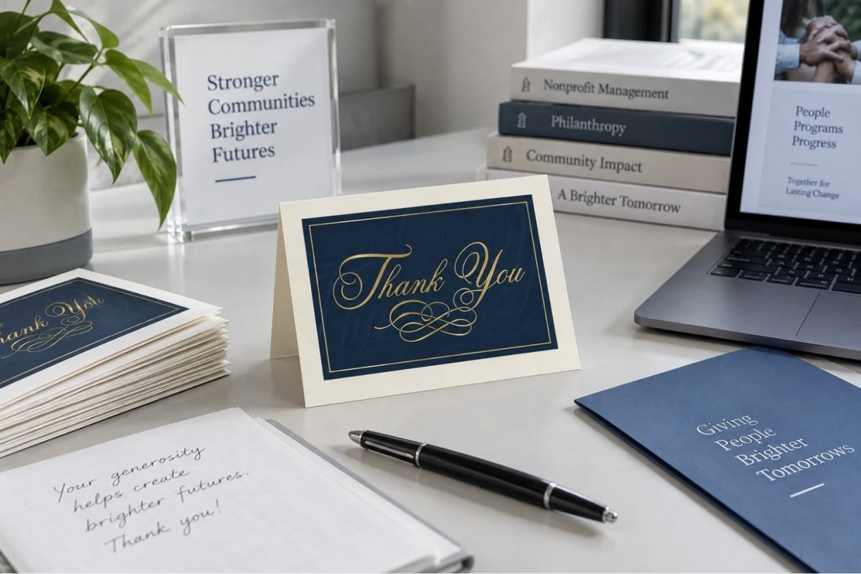Non-Profit Donor Thank-You Cards: Etiquette and Timing for Acknowledgment Letters