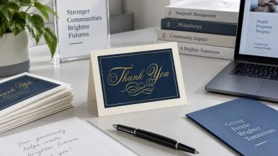 Non-Profit Donor Thank-You Cards: Etiquette and Timing for Acknowledgment Letters
