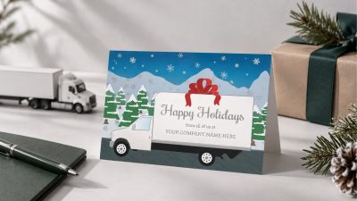 Trucking Company Holiday Cards: A Guide for Fleet and Logistics Businesses