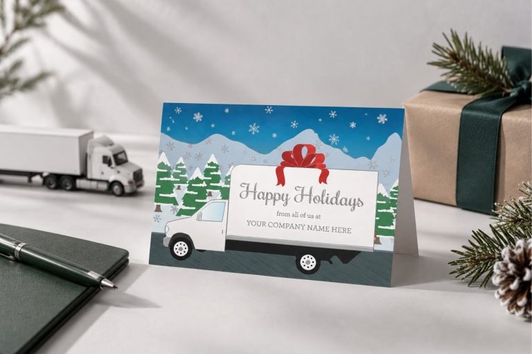 Trucking Company Holiday Cards: A Guide for Fleet and Logistics Businesses